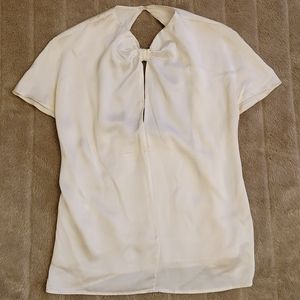 Pierre Balmain intricate cut out silk blouse